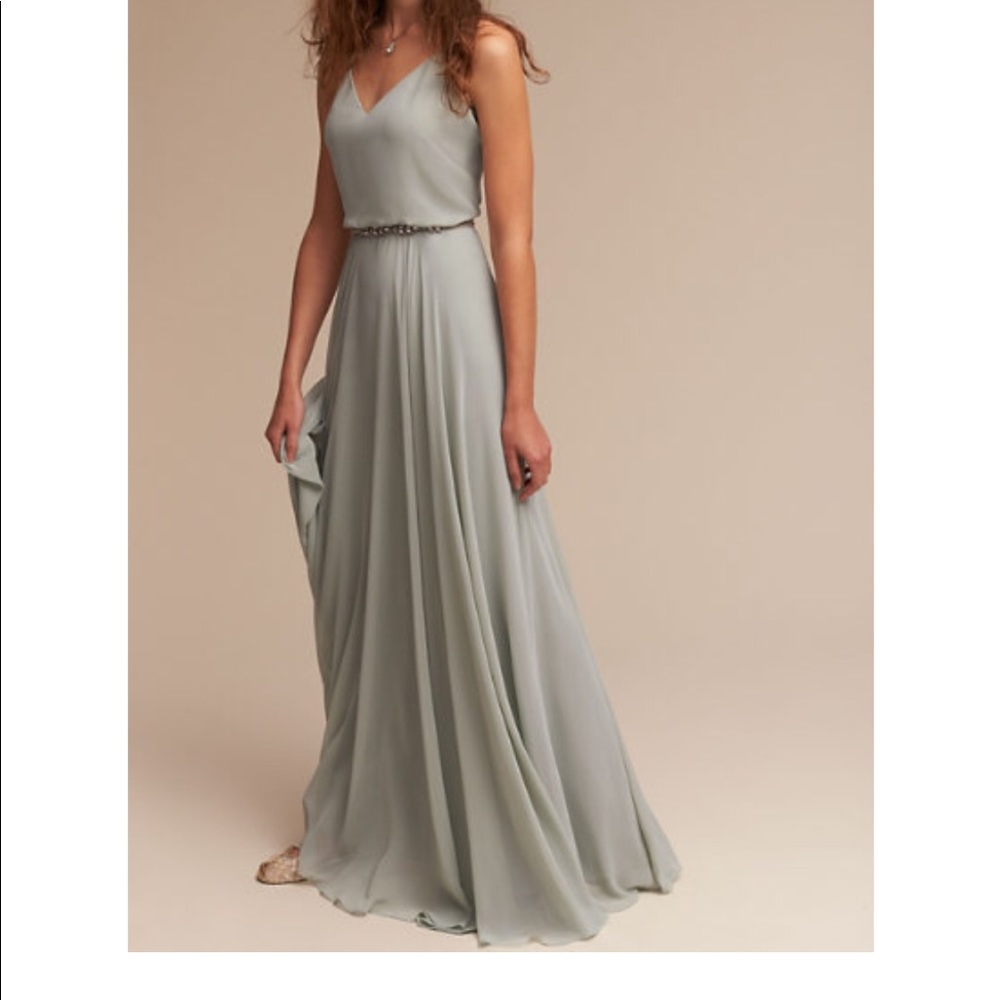 Jenny Yoo Inesse Dress in Morning Mist